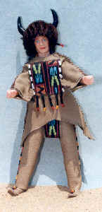 Native American Reproduction Warrior's Rider Doll