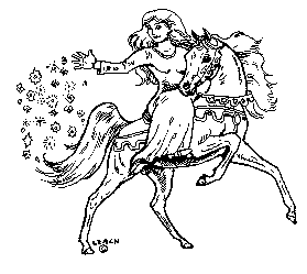 copyrighted Unicorn Woman Logo